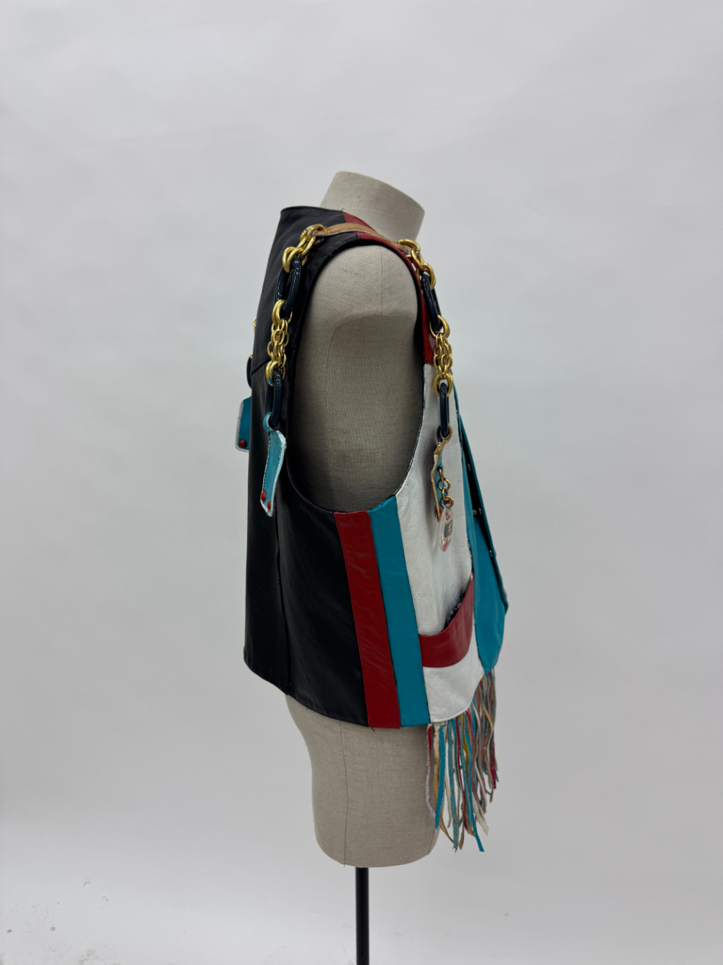 Unisex Biker Leather Vest - Image 3